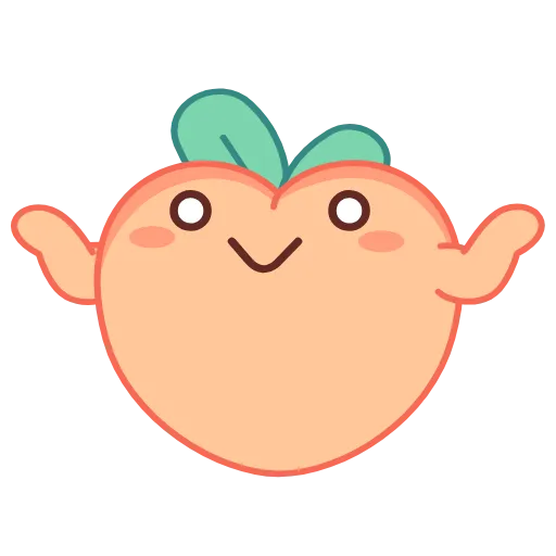 🤷‍♀️ Стикер «Sassy Peach» для Telegram