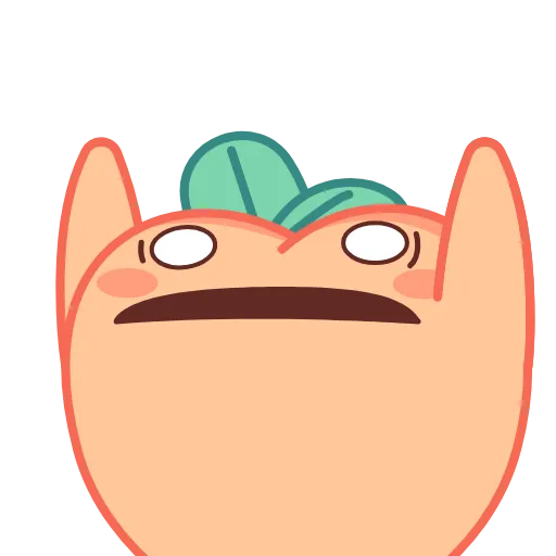 😱 Стикер «Sassy Peach» для Telegram