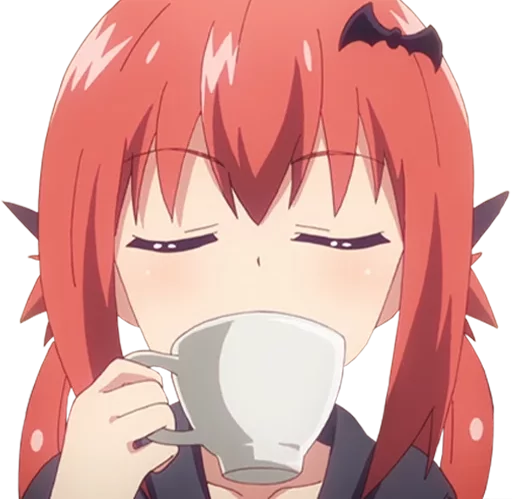 ☕ Стикер «Kurumizawa Satanichia Mcdowell» для Telegram