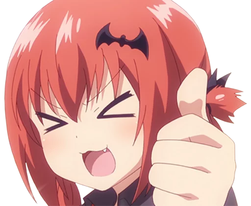 👍 Стикер «Kurumizawa Satanichia Mcdowell» для Telegram