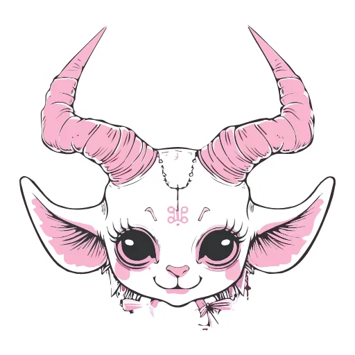 Стикер 45 Satanic Goats