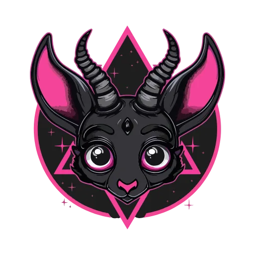 Стикер 3 Satanic Goats