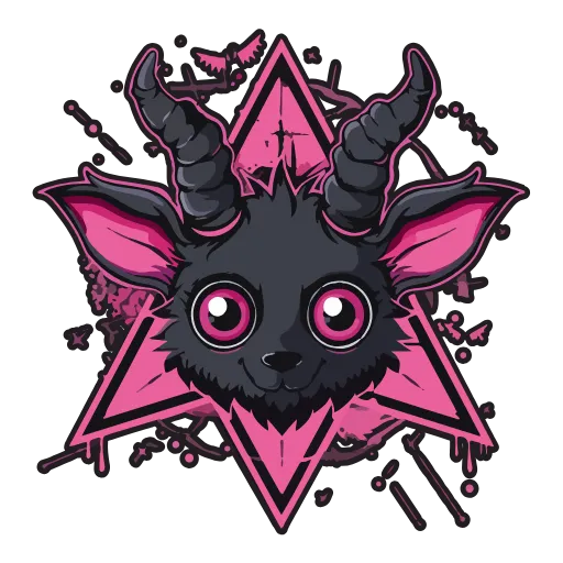 Стикер 9 Satanic Goats