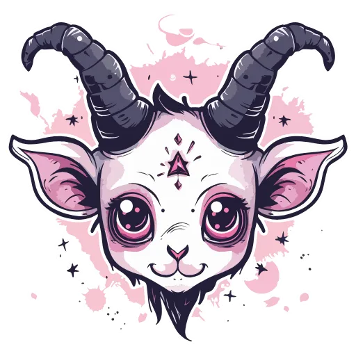 Стикер 32 Satanic Goats