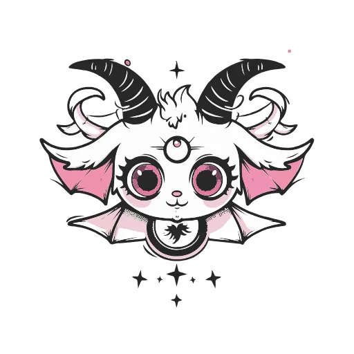Стикер 37 Satanic Goats