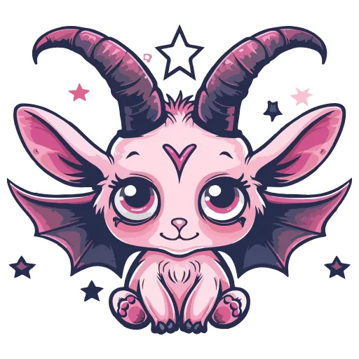 Стикер 16 Satanic Goats