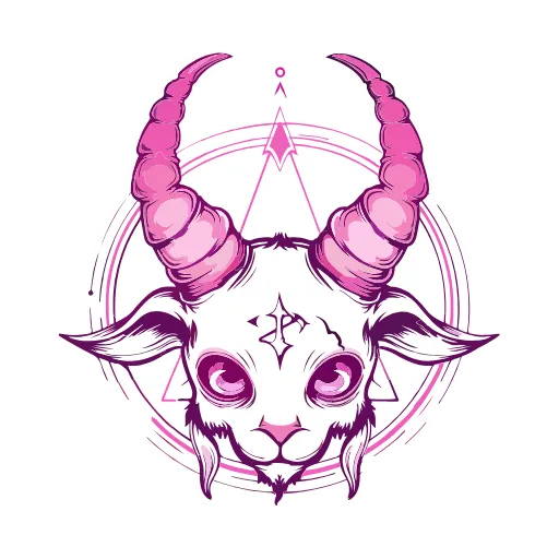 Стикер 48 Satanic Goats