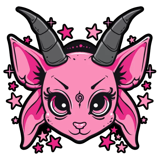 Стикер 41 Satanic Goats