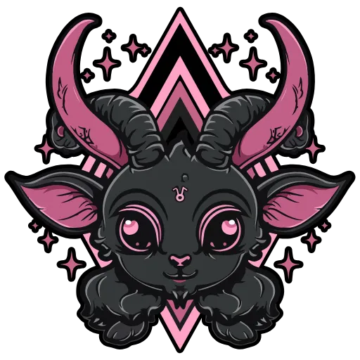 Стикер 42 Satanic Goats