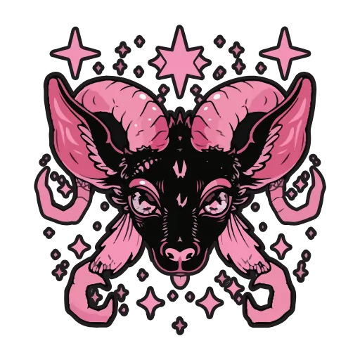 Стикер 10 Satanic Goats