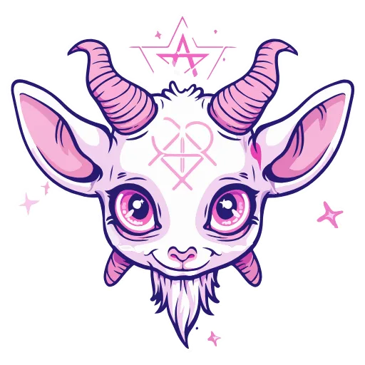 Стикер 14 Satanic Goats