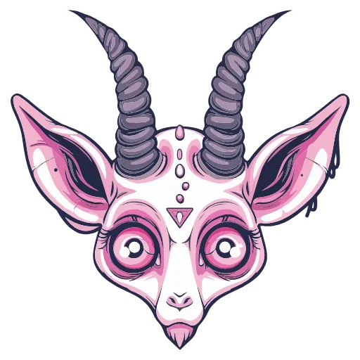 Стикер 6 Satanic Goats