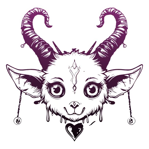 Стикер 7 Satanic Goats
