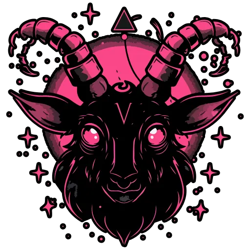 Стикер 43 Satanic Goats