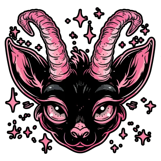🐐 Стикер «satanic goats» для Telegram