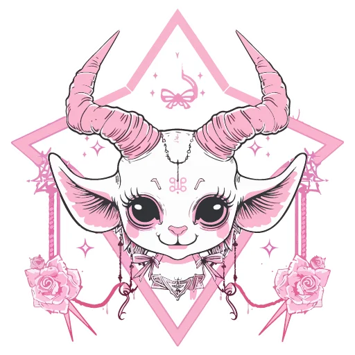 🐐 Стикер «satanic goats» для Telegram