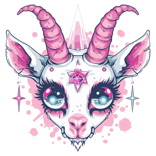 🐐 Стикер «satanic goats» для Telegram