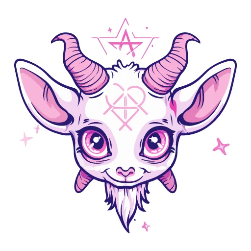 🐐 Стикер «satanic goats» для Telegram