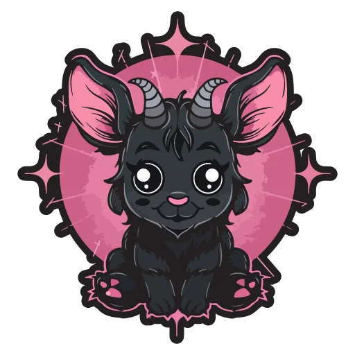 🐐 Стикер «satanic goats» для Telegram
