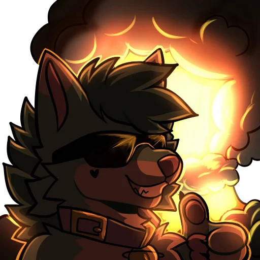 😎 Стикер «Saturn Husky!» для Telegram