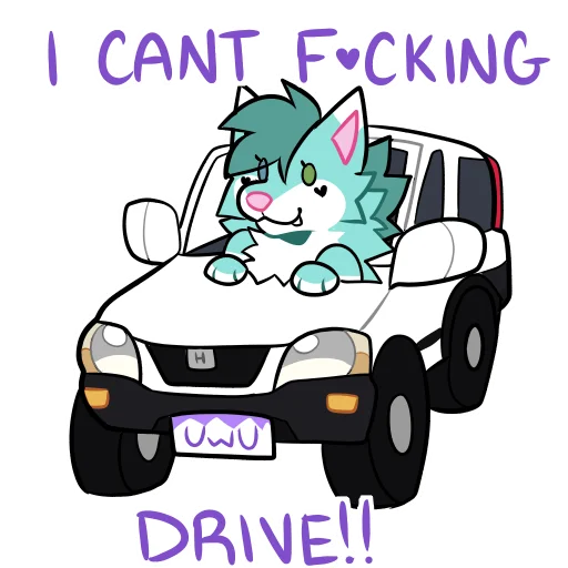 🚗 Стикер «Saturn Husky!» для Telegram