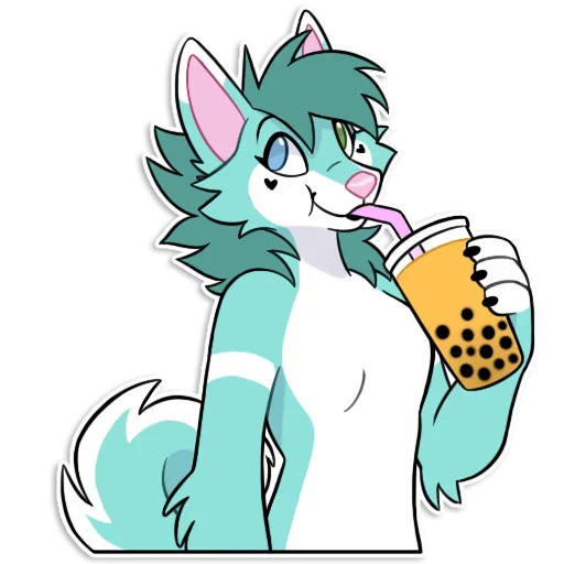 🧋 Стикер «Saturn Husky!» для Telegram