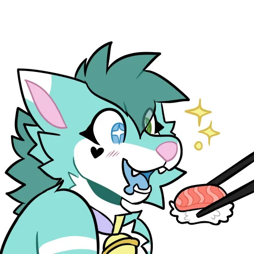 🍣 Стикер «Saturn Husky!» для Telegram