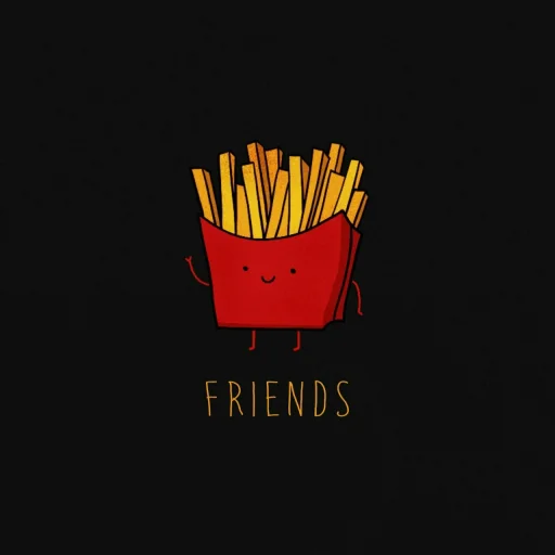 🍟 Стикер «Save me» для Telegram