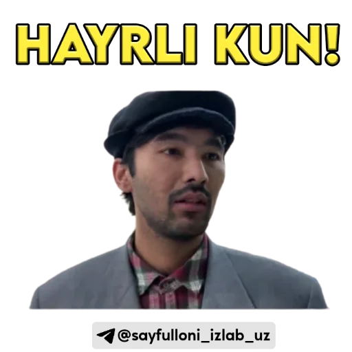 🔆 Стикер «kanali uchun.» для Telegram