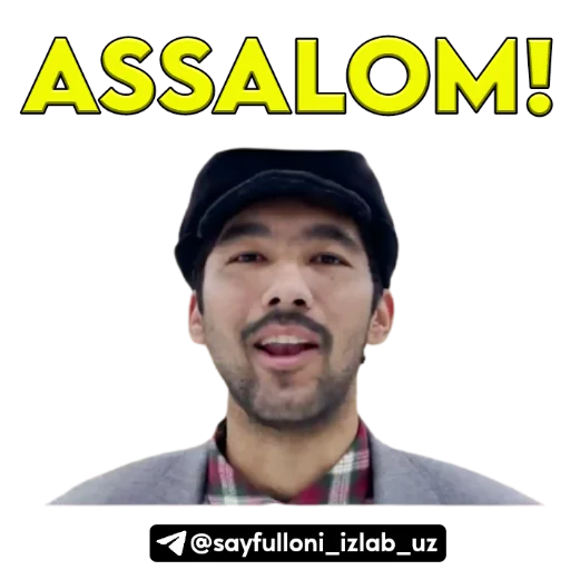 👋 Стикер «kanali uchun.» для Telegram