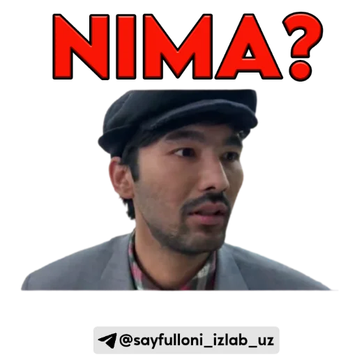 ❓ Стикер «kanali uchun.» для Telegram