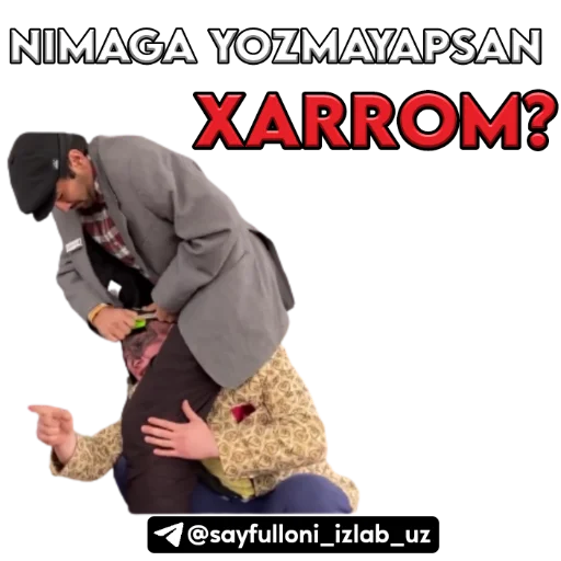 👊 Стикер «kanali uchun.» для Telegram