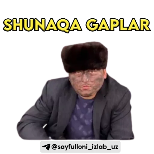 😒 Стикер «kanali uchun.» для Telegram