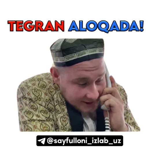 👨‍💻 Стикер «kanali uchun.» для Telegram