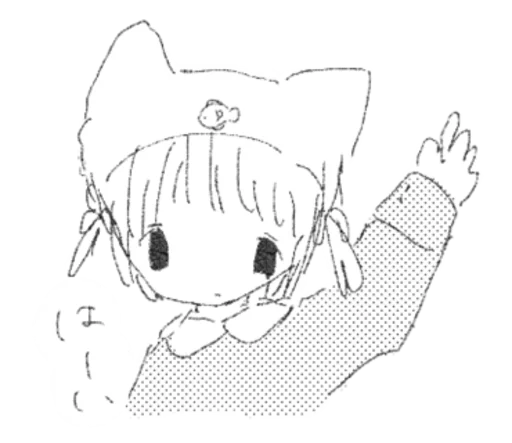 🙋‍♀️ Стикер «sayonara tenshi» для Telegram