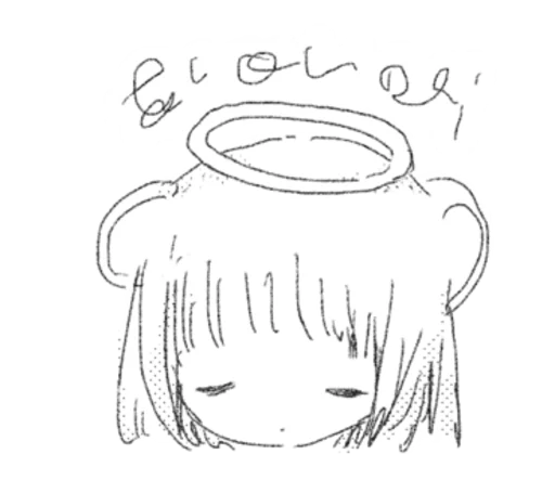 👼 Стикер «sayonara tenshi» для Telegram