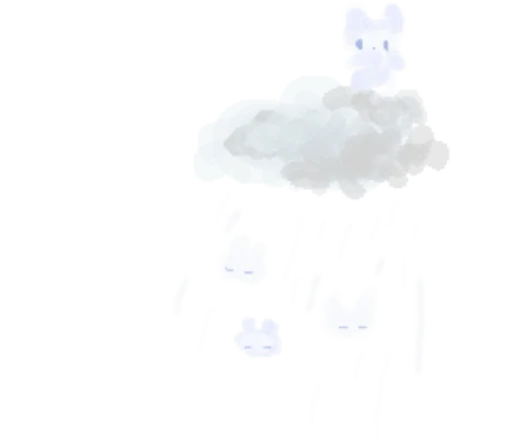 🌨 Стикер «sayonara tenshi» для Telegram
