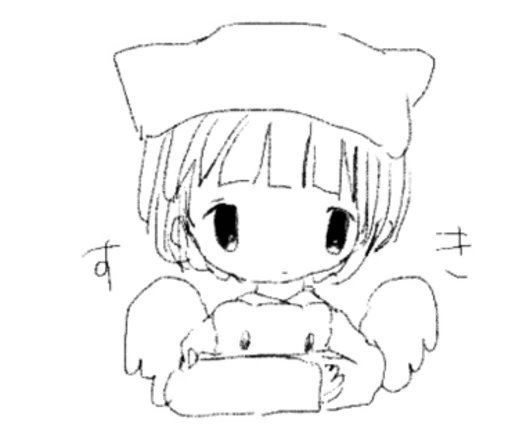 🤍 Стикер «sayonara tenshi» для Telegram