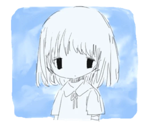 🌊 Стикер «sayonara tenshi» для Telegram