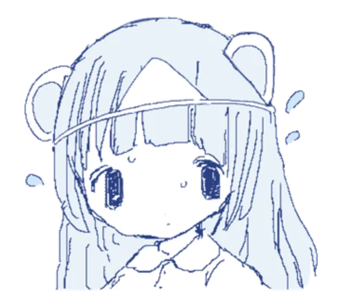 😰 Стикер «sayonara tenshi» для Telegram