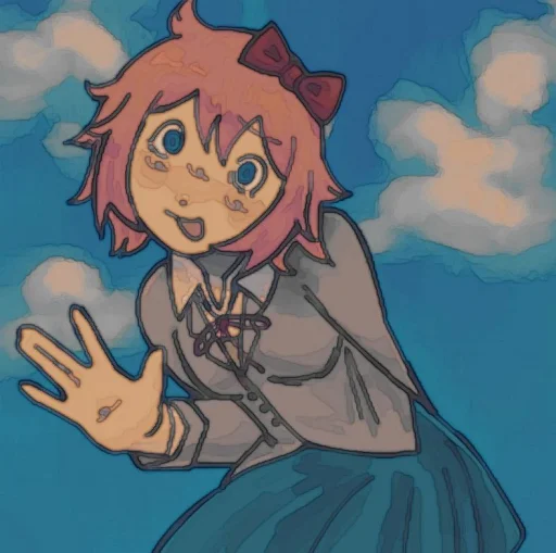 🤩 Стикер «˗ˋˏsayori ˎˊ˗» для Telegram