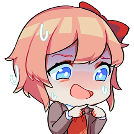 🎊 Стикер «Sayori DDLC8» для Telegram