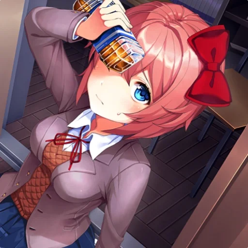 🎊 Стикер «Sayori DDLC8» для Telegram