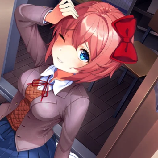 🎊 Стикер «Sayori DDLC8» для Telegram