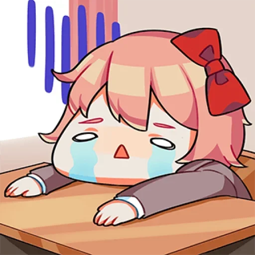🎊 Стикер «Sayori DDLC8» для Telegram