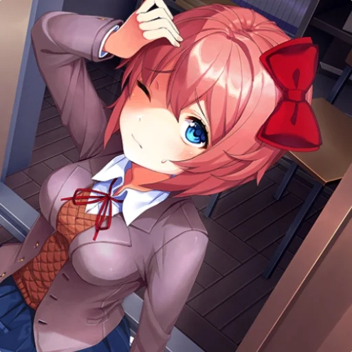 🎊 Стикер «Sayori DDLC8» для Telegram