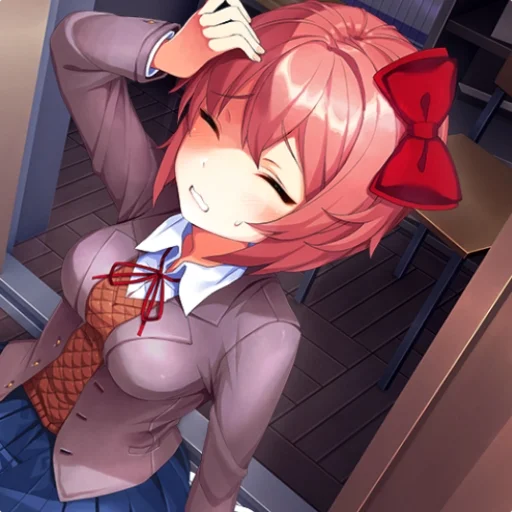 🎊 Стикер «Sayori DDLC8» для Telegram