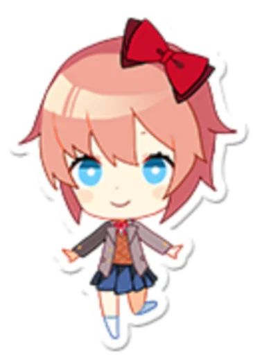 🎊 Стикер «Sayori DDLC8» для Telegram