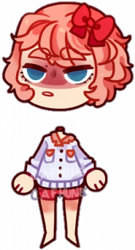 🧡 Стикер «sayori.chr» для Telegram