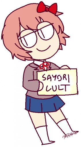 🧡 Стикер «sayori.chr» для Telegram